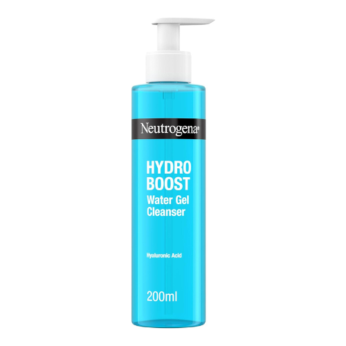 Neutrogena Hydro Boost Water Gel Facial Cleanser, with Hyaluronic Acid for Dry or Dehydrated Skin 200ml