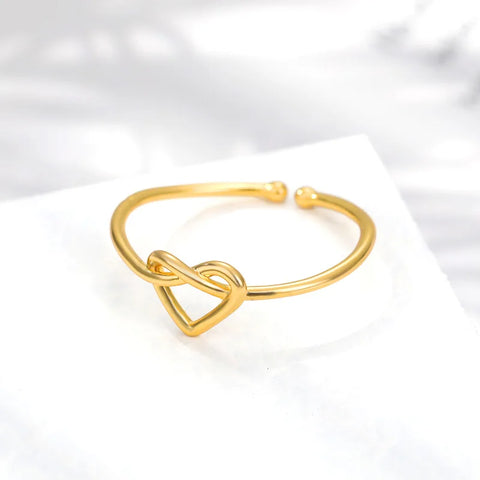 Stainless Steel Rings for Women Gold Color Couple Heart Ring 2023 Trend New in Wedding Aesthetic Luxury Jewelry anillos mujer