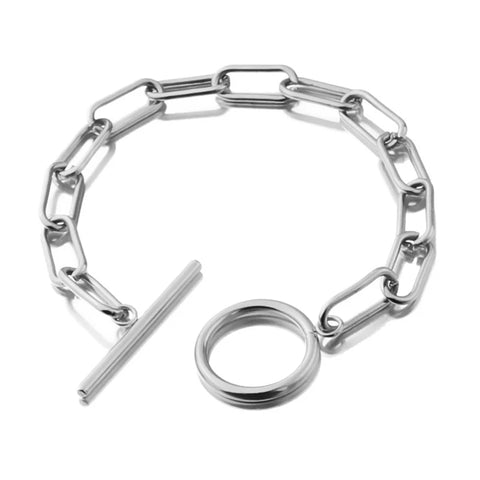 Classic Stainless Steel Chain Bracelets For Women Men Jewelry Fashion Hand Accessories Birthday Gifts, 1 Piece