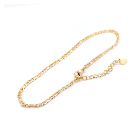 High Quality 304 Stainless Steel Chain Anklets For Women Gold Color Adjustable Chain Ankle Bracelets Summer Lady Jewelry,1 Piece