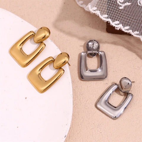 316L Stainless Steel New Fashion Fine Jewelry Minimalism 3 Colors Japanese Style Bowknot Heart Shaped Stud Earring For Women