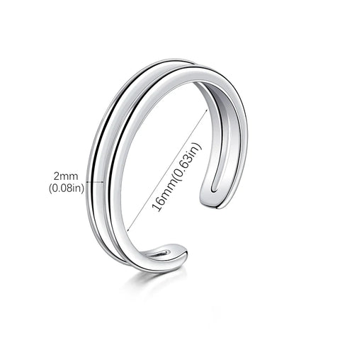 3pcs Adjustable Toe Rings For Women Girls Simple Cute Beach Open Toe Set Summer Beach Stainless Steel Foot Jewelry