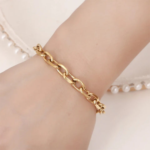 Multiple Styles Cross Chain Fashion Jewelry Unisex Daily gifts Waterproof Durable Non Fading Metal Stainless Steel Bracelets