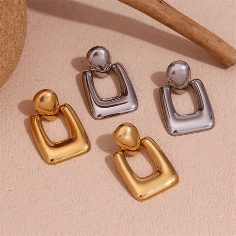 316L Stainless Steel New Fashion Fine Jewelry Minimalism 3 Colors Japanese Style Bowknot Heart Shaped Stud Earring For Women