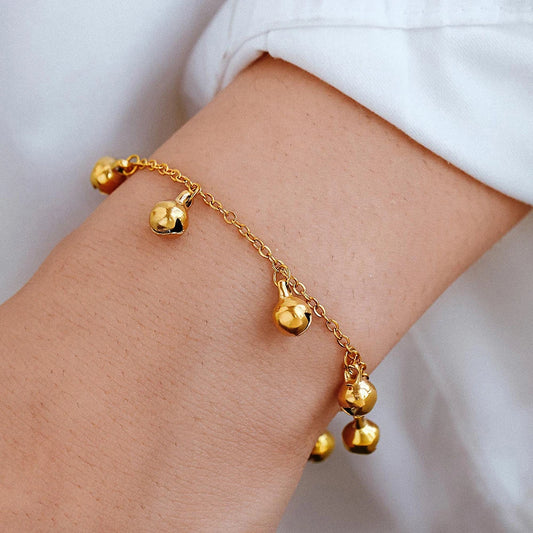 Stainless Steel Bracelets Bohemian Geometric Sphere Pendant Chain Trendy Fine Ornate Bracelet For Women Jewelry Party Gifts New