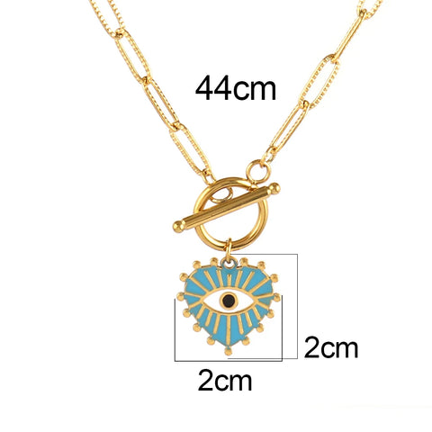 316L Stainless Steel Necklace For Women Colorful Choker Necklaces Jewelry Gift Wholesale