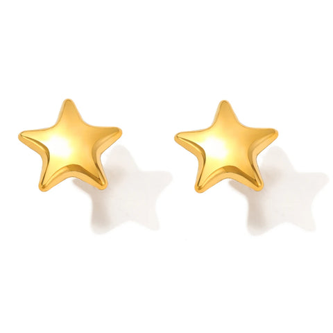 Stainless Steel Earrings Fresh Exquisite Star Stud Super Fairy Sparkling Earrings For Women Jewelry Ornate Texture Best Friend