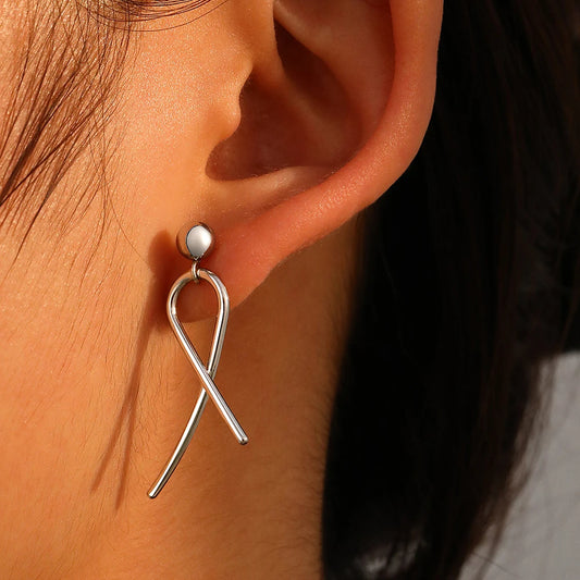 Stainless Steel Earrings Europe and the United States Minimalist Personality Design Earrings For Women Jewelry Everyday Wear New