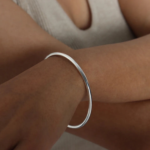Fashionable Stainless Steel Bracelet For Women Round Minimalist Elegant Gold Color Bracelet Women's Accessories Popular Jewelry
