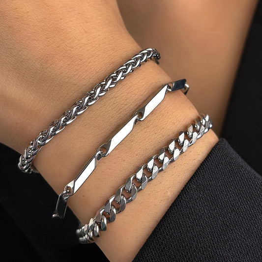 Stainless steel bracelets European and American fashion bracelets exquisite chain bracelets For Women Jewelry Banquet Gifts