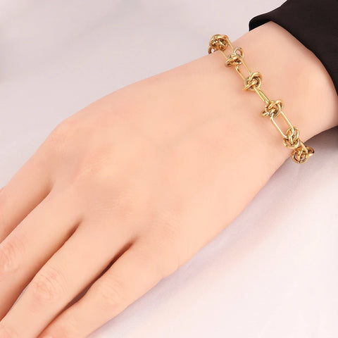 316L Stainless Steel Bracelets For Women Thick Chain Bracelet Fashion Jewelry Party Gift