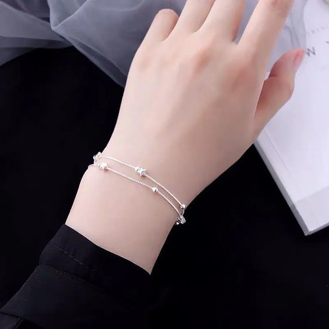 925 sterling silver Beautiful stars Bracelets for women korean fashion designer party Wedding Jewelry Holiday gifts