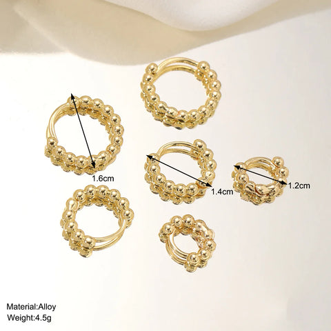 6Pcs Trendy Stainless Steel Minimalist Hoop Earrings for Women Crystal Zirconia Huggie Circle Punk Earrings Piercing Jewelry