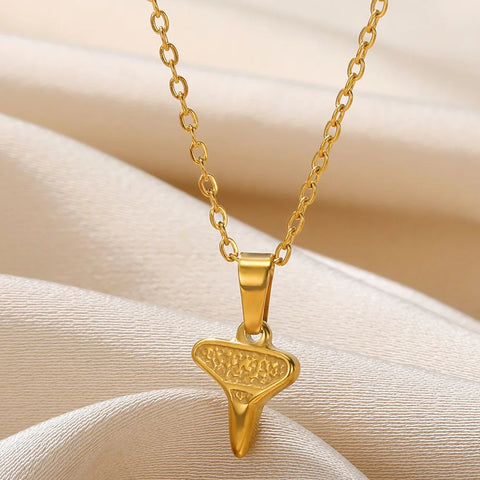 Tiny Geometry Collar Para Mujer Stainless Steel Jewelry Gold Color Classic Star Necklaces For Women Men Y2k Fashion Love Choker