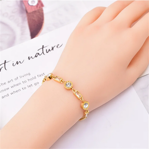 316L Stainless Steel New Crystal Natural Shell Butterfly Bracelets For Women Fashion Girls Wrist Jewelry Birthday Gifts Bijoux