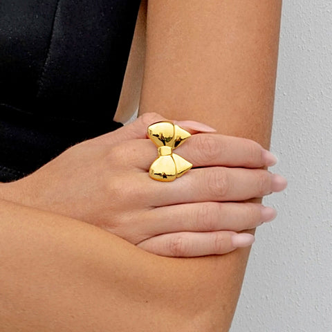 Minimalist Multi-style Stainless Steel Design Open Ring Gold Color Light Cozy Women Charm 18K PVD Plated Statement Jewelry