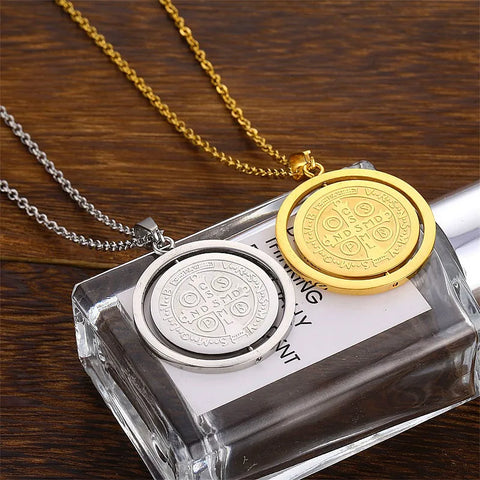 San Benito Medal Stainless Steel Necklace For Women Men Metal San Benito Necklaces St Benito Choker St Benedict Chokers