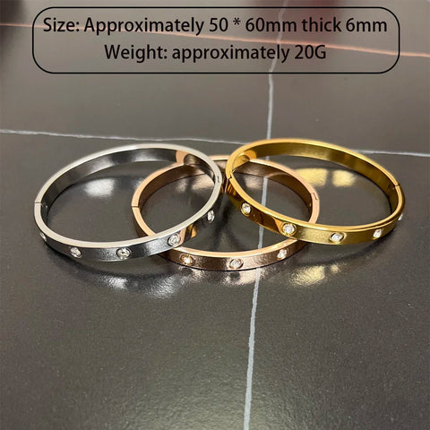 Men's and Women's Couple Bracelets, Stainless Steel Titanium Steel Bracelets Gift Fashion