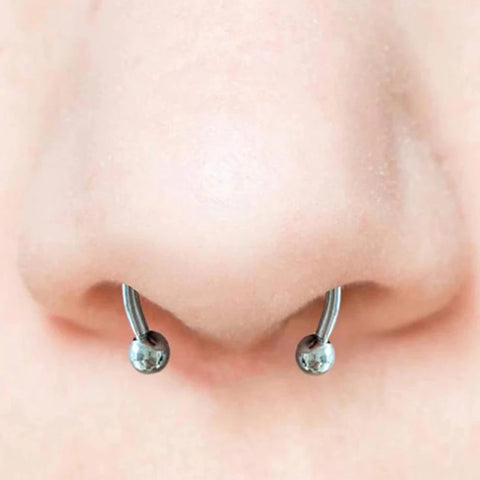 New U Shape Nose Ring Reusable Stainless Steel Fake Magnetic False Nose Ring Horseshoe Non Piercing Hoop Party Bar Jewelry