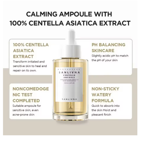Centella Asiatica Ampoule Facial Serum , Prone and Sensitive Skin