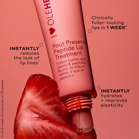 HENRIKSEN Strawberry Sorbet Pout Preserve Peptide Lip Treatment 12ml