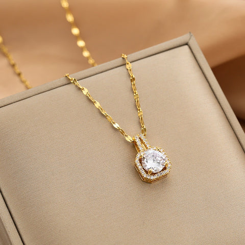 Women Zircon Jewelry Pendant Necklace