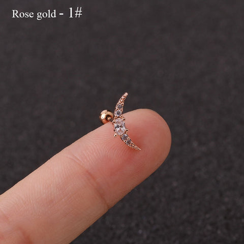 Helix Rook Conch Screw Back Earring