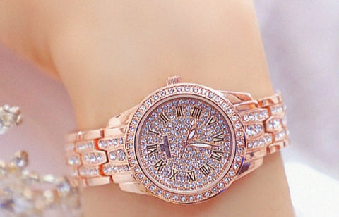 Diamond Women Watch Rhinestone Ladies Silver Bracelet Watches Clock Wristwatch Stainless Steel relogio feminino luxury jewelry