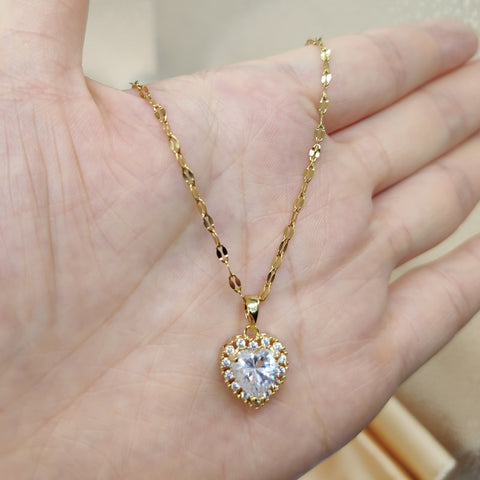 Women Zircon Jewelry Pendant Necklace