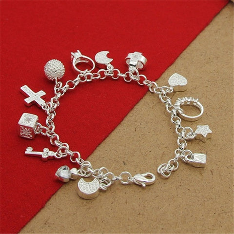 High Quality 925 Silver Color Bracelet