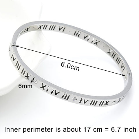 2020 Trendy Crystal Bracelets for Women Fashion Bangle Bracelet Titanium Love Pulseiras Stainless Steel Bangles Feminina Jewelry