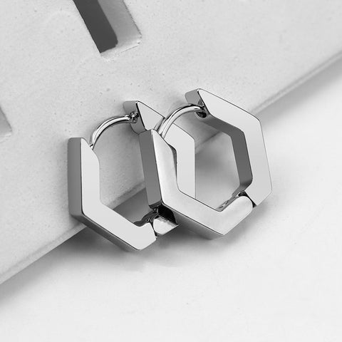 Stainless Steel 3 Color Mini Geometric Earrings