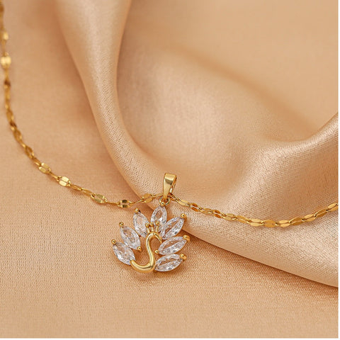 Women Zircon Jewelry Pendant Necklace