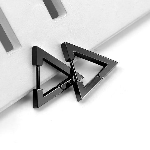 Stainless Steel 3 Color Mini Geometric Earrings