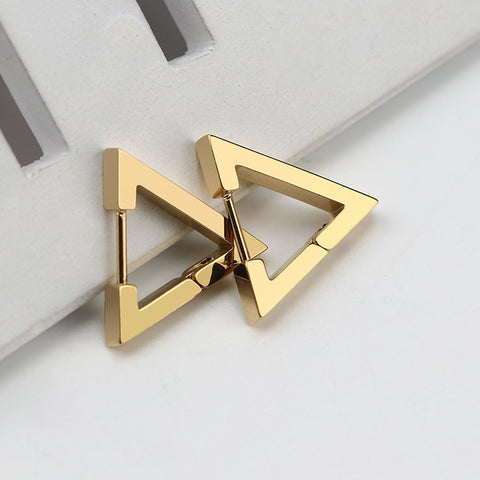 Stainless Steel 3 Color Mini Geometric Earrings