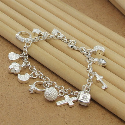 High Quality 925 Silver Color Bracelet