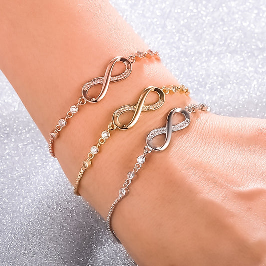 Fashion Love Infinity Chain Bracelets