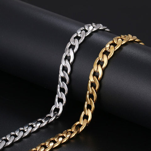 CACANA Stainless Steel Chain Bracelets For Man Women Gold Silver Color For Pendant 2.3NK Donot Fade Jewelry N1764