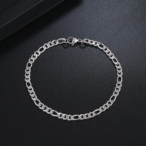 CACANA Stainless Steel Chain Bracelets For Man Women Gold Silver Color For Pendant Flat Donot Fade Jewelry N1806