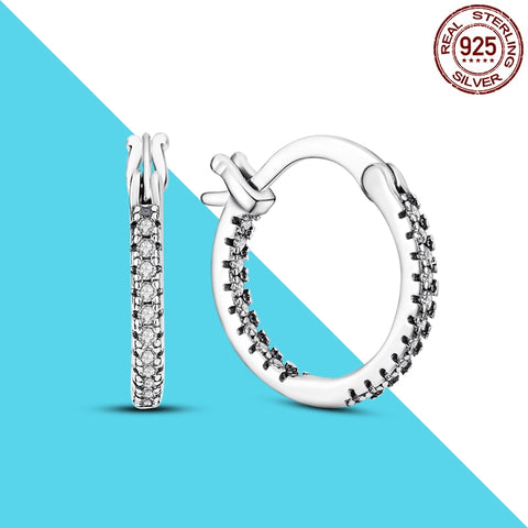 Women Charm Double Hoop Earrings