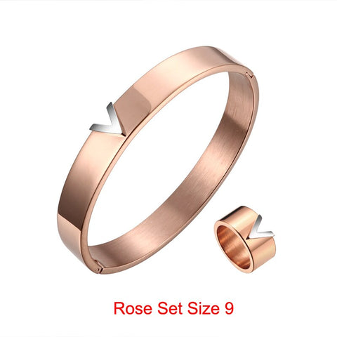 Gold Color Silver Color Fashion Stainless Steel Open Bracelets for Women Wedding Jewelry Charming Gold Bracelets & Bangle Gift