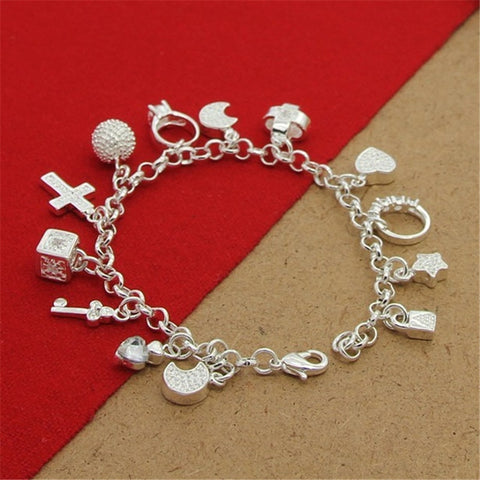 High Quality 925 Silver Color Bracelet