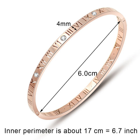 2020 Trendy Crystal Bracelets for Women Fashion Bangle Bracelet Titanium Love Pulseiras Stainless Steel Bangles Feminina Jewelry