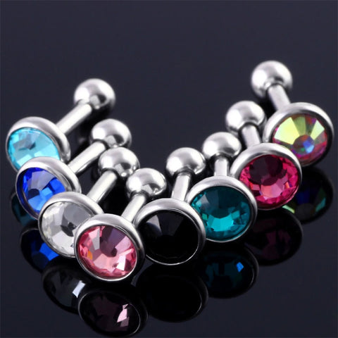 3Pcs/set Surgical Steel Earring For Women Tragus Cartilage Piercing Barbells Ear Studs Jewelry Mixed 3mm 4mm 5mm