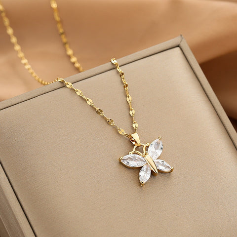 Women Zircon Jewelry Pendant Necklace