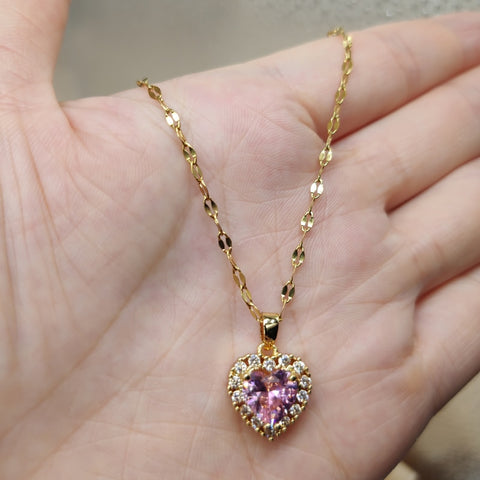 Women Zircon Jewelry Pendant Necklace