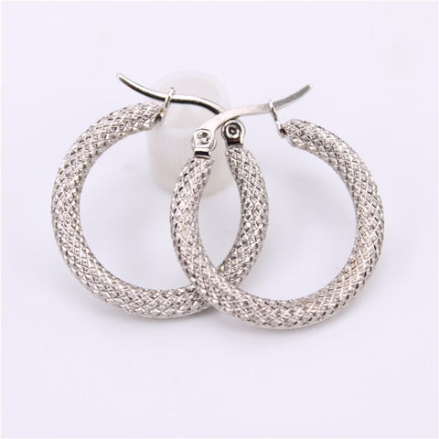 Stainless steel Hoop earrings 3mm Comfortable wear 15mm 24mm 35mm size Exquisite and cute Free shipping LH893