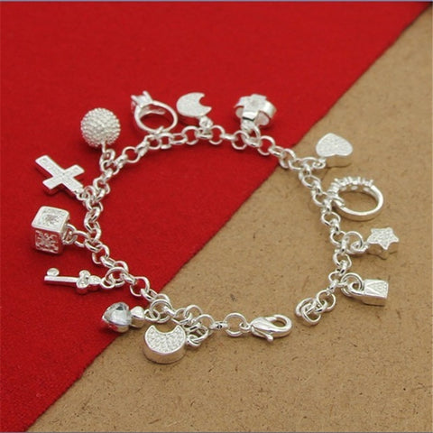 High Quality 925 Silver Color Bracelet