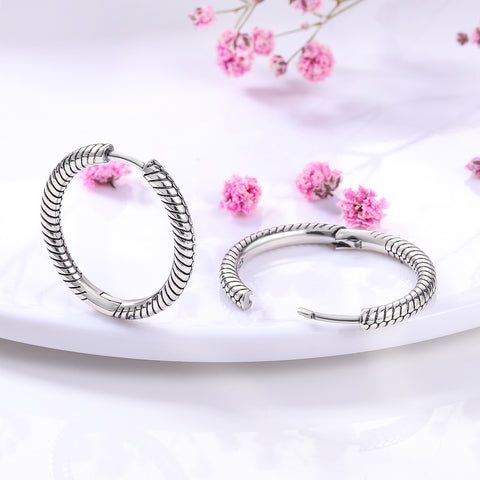 Women Charm Double Hoop Earrings