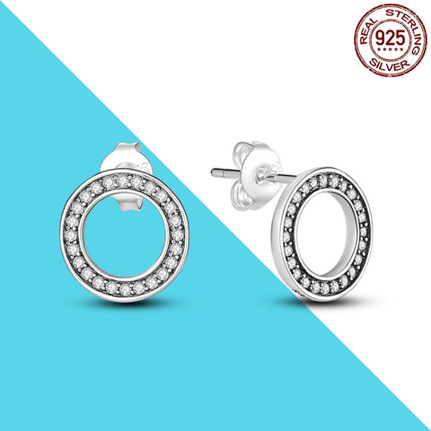 Women Charm Double Hoop Earrings